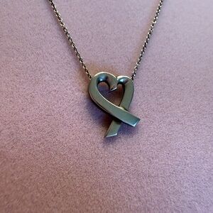 Tiffany & Co. Paloma Picasso Heart Necklace in 925 Silver